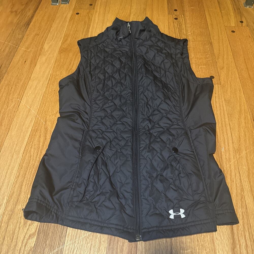 Under Armour Storm PrimaLoft Quilted Vest Women Small Full Zip Insulated